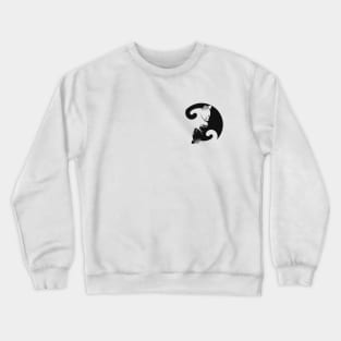 Minimalist Cat Neko YinYang Tshirt Crewneck Sweatshirt